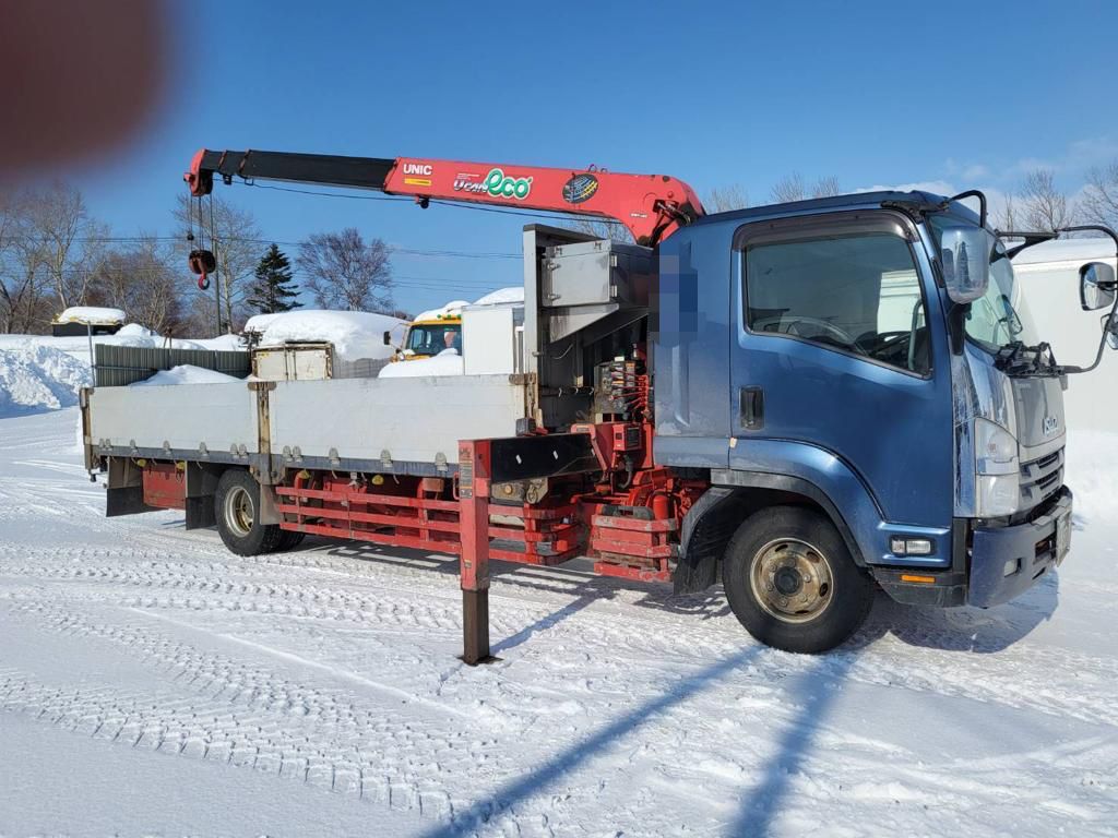 2013 ISUZU FORWARD 4-STAGE CRANE Truck 4TON